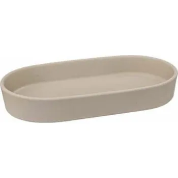 Mýdlenka Keramická béžová mýdlenka oválná do koupelny Colors 5five simply smart