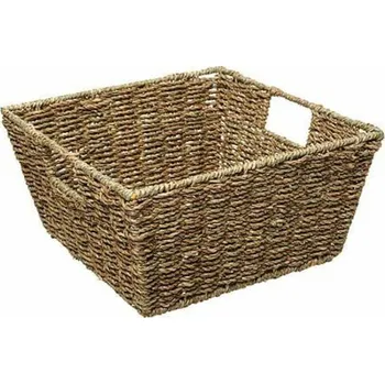 Úložný box 5five simply smart čtvercový úložný koš rákos boho do kuchyně 31x15 cm