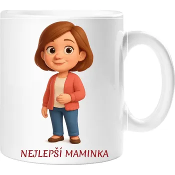 Dárkový hrnek pro mámu - Hrneček nejlepší maminka 2 - 330 ml / Jedna strana