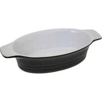 5five simply smart Oválná hliněná nádoba 22x11 cm černá