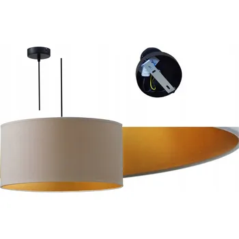 Závěsné svítidlo Adex moderní látkové bílé/černé E27 1-bodové 75 cm