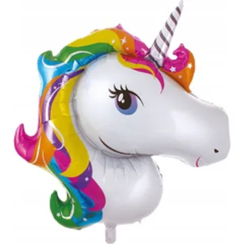 Balónek Fóliový balónek Jednorožec duhový (93 cm * 114 cm)