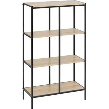 police Stojací knihovna Aliaj 4patrová loftová dřevěná do obýváku 5five simply smart