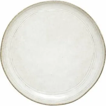 Talíř Keramický šedý talíř Flower 22 cm moderní do jídelny vhodný do myčky