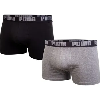 Boxerky PUMA BOXERKY PÁNSKÉ ČERNÁ/ŠEDÁ 2 PAK 906823 05 Velikost: XXL