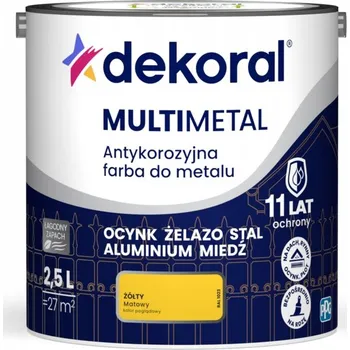barva na kov Barva barva na kov Dekoral 2,5 l žlutá matná