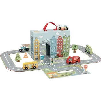 Desková hra BusyKids Montessori Mobilní hra Město