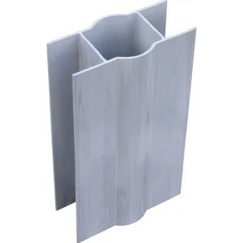 Příslušenství pro plot Oboustranný držák podhrabových desek 200x40 mm, na kulatý sloupek 38 mm, plastový