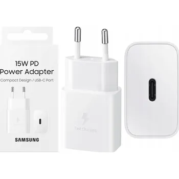 Samsung síťová nabíječka USB Typ C 15W bílá