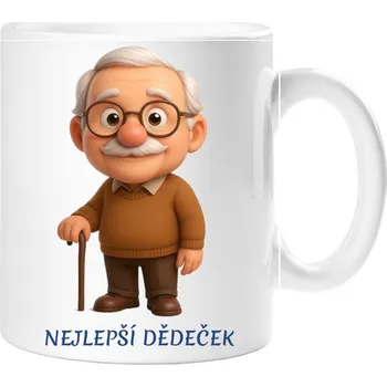 Dárkový hrnek pro dědečka - Hrneček nejlepší dědeček - 450 ml / Jedna strana