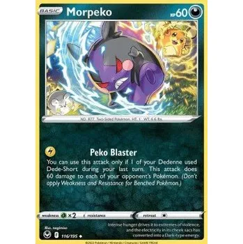 Sběratelská karetní hra Pokémon SIT 116/195 Morpeko - Silver Tempest Stav: Near Mint, Verze: NORMAL