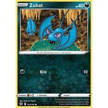 Volný čas Pokémon SIT 103/195 Zubat - Silver Tempest Stav: Near Mint, Verze: NORMAL