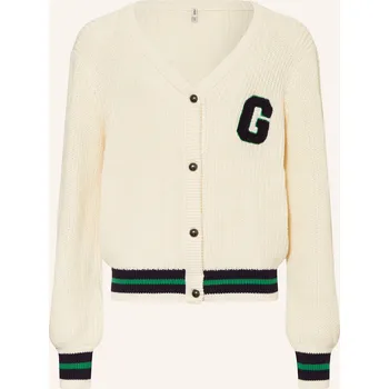 Dámský svetr Only Dívčí Pletený Kardigan, krémová / tmavě modrá / zelená, 158