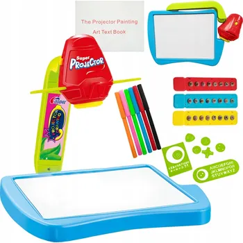 Magnetická kreslící tabulka PROJEKTOR NA KRESLENÍ 3V1 + 24 OBRÁZKŮ A TABULE