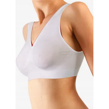 Podprsenka Sportovní bezešvá podprsenka TOP SPALLA LARGA LORES bílá XXL