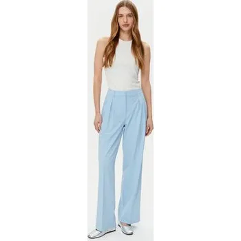 Dámské kalhoty Vero Moda Kalhoty z materiálu Liba 10324626 Světle modrá Wide Leg S_32