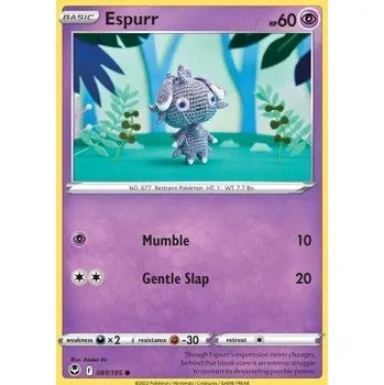 Sběratelská karetní hra Pokémon SIT 081/195 Espurr - Silver Tempest Stav: Near Mint, Verze: NORMAL