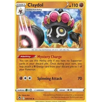 Sběratelská karetní hra Pokémon SIT 094/195 Claydol - Silver Tempest Stav: Near Mint, Verze: NORMAL