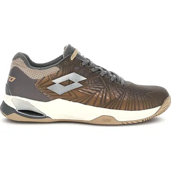 Pánská sportovní obuv Pánská tenisová obuv Lotto Mirage 100 II Clay Cool Gray 10U/Silver Metal 2/Irish Beige EUR 45