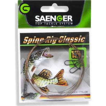 Vrták Ocel návazec Saenger 1x7 Classic Spinn 9 kg 70 cm
