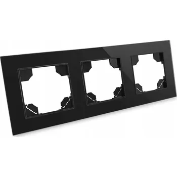 Elektrická zásuvka Rámeček trojitý Appio černý