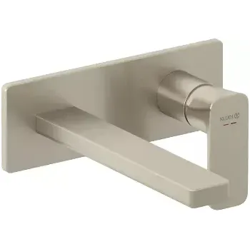 Vodovodní baterie Kludi Renon Umyvadlová baterie pod omítku, 2-otvorová instalace, kartáčovaný nikl, 42244N575