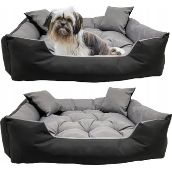 Pelíšek pro psa Pelíšek pro psa ECCO voděodolný šedý obdélníkový M s polštářem