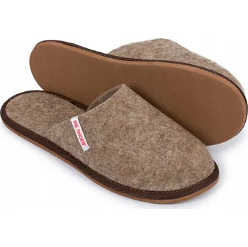 Pánské pantofle VLNĚNÉ Domácí Bačkory Teplé Papuče Pánské FILCOVÉ Pantofle IRESHOES 41-46