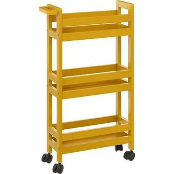 Koupelnový nábytek 5five simply smart Vozeček na kolečkách Colors 3-úrovňový hořčicový