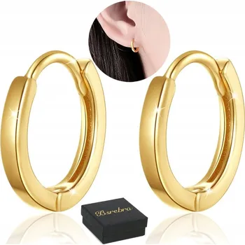 Náušnice Zlaté Náušnice ryzosti 925, kruhy – obruče, STŘÍBRO, dámské kroužky, Pro Ni