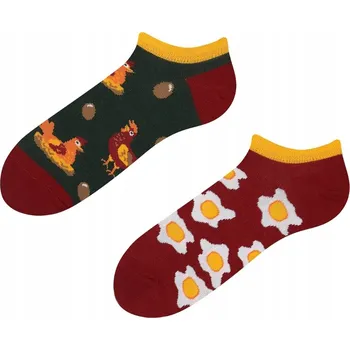 Pánská móda ToDo Ponožky Todo Socks stress free chickens vícebarevné velikost 35-38