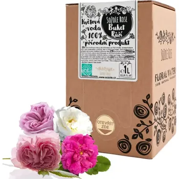 Přípravek na čištění pleti a oči Květová voda Buket růží&nbsp; - 1l