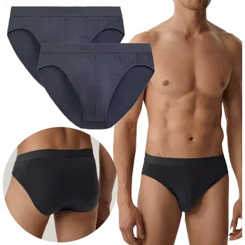 Slipy Pánské slipy 2 pack 016 graphite - Atlantic grafitová L