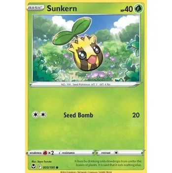 Karetní hra Pokémon SIT 005/195 Sunkern - Silver Tempest Stav: Near Mint, Verze: NORMAL