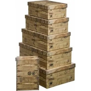 Úložný box Sada 6 krabic Voyage