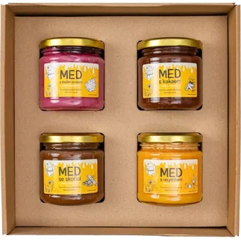 Dárková krabice ochucených medů