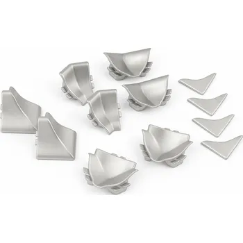 Kuchyňská pracovní deska Rehau Sada koncovek pro těsnicí lištu SLIM LINE / Nerez