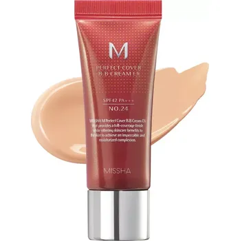 MISSHA M Perfect Cover BB Cream EX - Hydratační BB krém s UV ochranou No.24 Cool Natural Beige