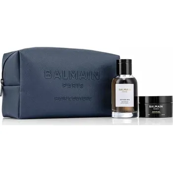 Kosmetická sada BALMAIN Cosmic Sapphire Set kosmetická taštička s parfémem a voskem na vlasy