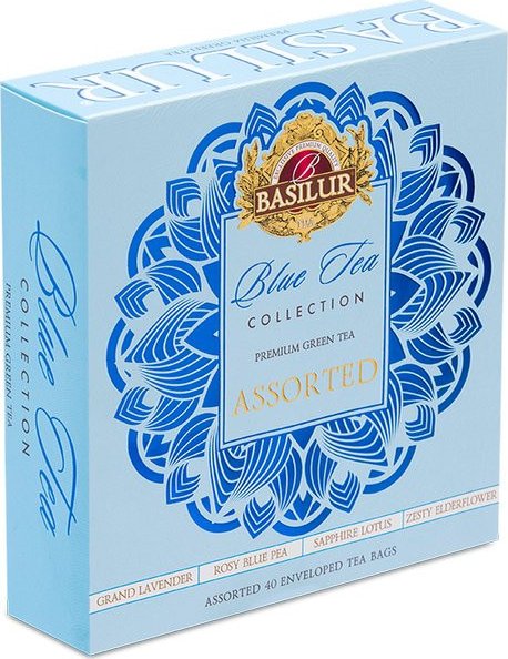 BASILUR Blue Tea Collection Assorted 40 gastro sáčků