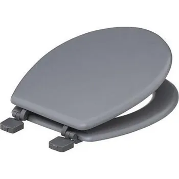 Šedé WC sedátko Colors z duroplastu moderní do koupelny