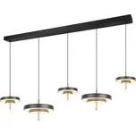 TRIO 340210580 KEATON závěsné svítidlo D300mm SMD LED 50W/5900lm 2300+3000+4000K černá, zlatá, switchdimmer