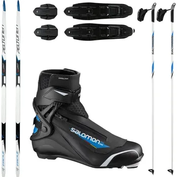 Lyžování Běžkový set PELTONEN G-Grip Facile + obuv Salomon + hole (BEZÚDRŽBOVÉ BĚŽKY)