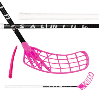 Florbalová hůl SALMING Q-series Aero Trident F30 JR Black/Silver 92(103 R)