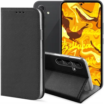 Pouzdro na mobilní telefon Pouzdro s klopou Hello Case pro Samsung Galaxy A54 5G, černé