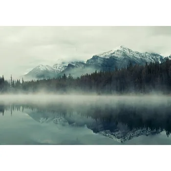 Fototapeta Fototapeta HORY 3D Mlha Les Jezero Příroda 368x254