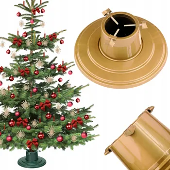 Stojánek na vánoční stromek Stojan na vánoční stromek Form-Plastic 0671-023 zlatý