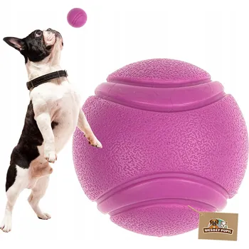 Hračka pro psa Míček pro psy Wesoły Pupil Hračka pro psy míček LANA twarda i mocna PLNÝ UVNITŘ, nepíská S-5 cm