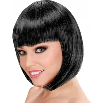 Karnevalová paruka Widmann paruka krátké vlasy černá s ofinou