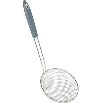 Sítková lžíce z nerezové oceli šedá